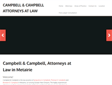 Tablet Screenshot of campbell-campbell.net